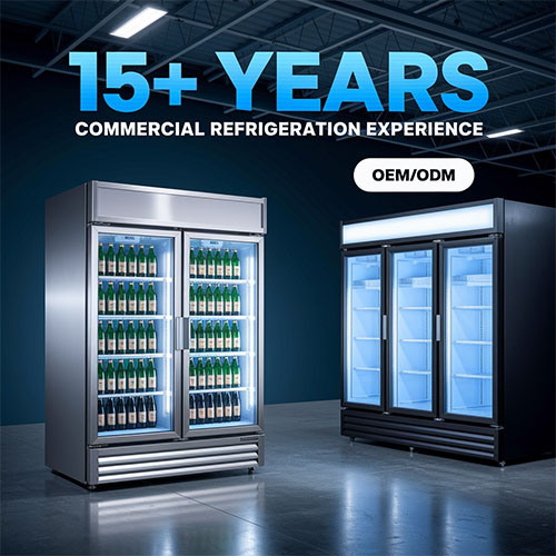 Home 24 MX Fridge commercial refrigerator OEM production line, stainless steel body with customised branding, modular assembly unit with intelligent inspection system