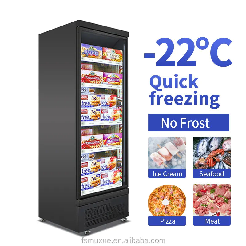 Vertical Ice Cream Display Freezer