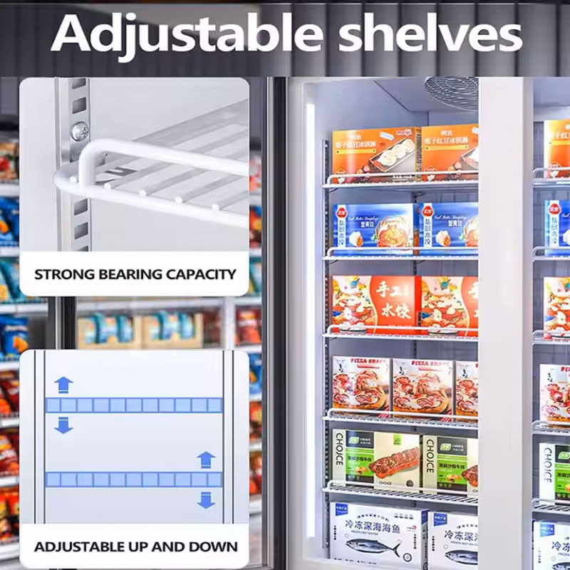 Commercial Single Glass Door Upright Display Freezers Fridge MX-YLG620F-B - Image 3