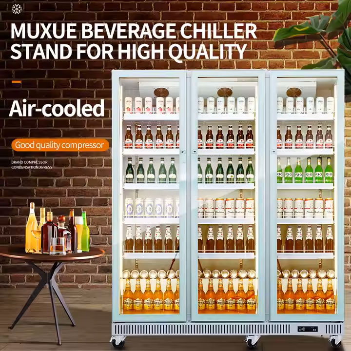 4-DRefrigerador de Cerveja de Temperatura Única com Porta MX-PJG2240F-w4 4-Door Standing Single-Temperature Refrigerator Freezer Beer Chiller MX-PJG2240F-w - Image 4