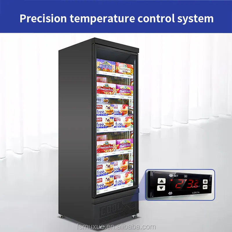 Vertical Ice Cream Display Freezer Upright Single Door Glass Door Display Freezer MX-XGG620F-B 3 Vertical Ice Cream Display Freezer Upright Single Door Glass Door Display Freezer MX-XGG620F-B - Image 3