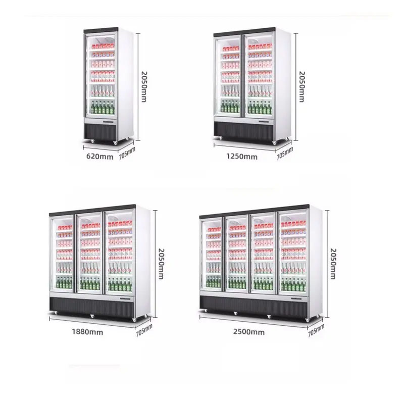 Commercial Single Glass Door Upright Display Freezers Fridge MX-YLG620F-B - Image 5