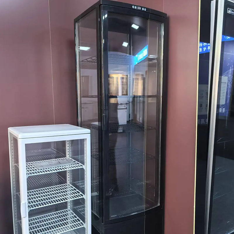 4 Sサイドガラスディスプレイケーキチラー直立垂直ガラスケーキクーラーブラック/ホワイトMX-DGG4画像 4 Side Glass Display Cake Chiller Upright Vertical Glass Cake Cooler Black/White MX-DGG - Image 4