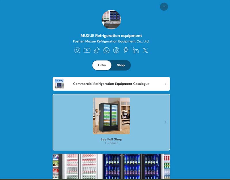 Commercial Refrigeration Product Catalogue 2025: We Provide OEM/ODM Services 2 Our social network aggregator page