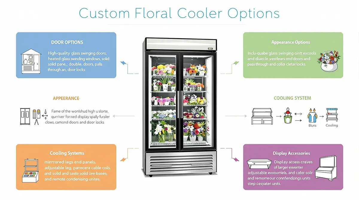 Custom Floral Cooler Options & Features