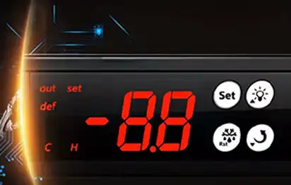 Digital display temperature control