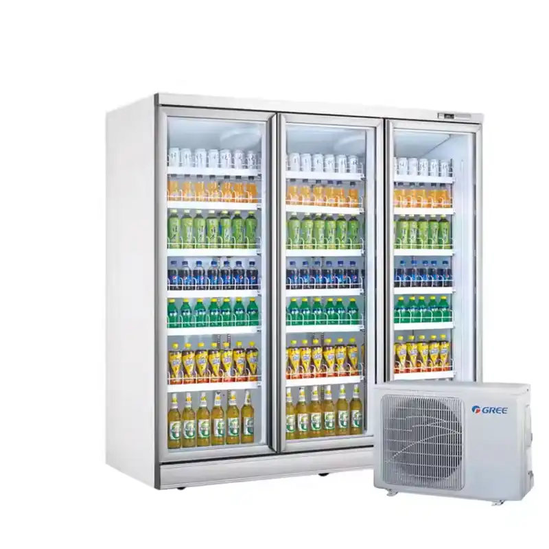 Reach-in refrigerator commercial glass door