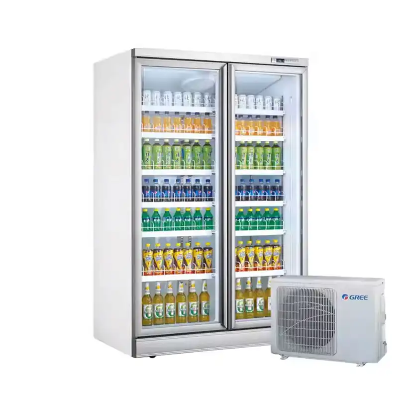 Reach in refrigerator