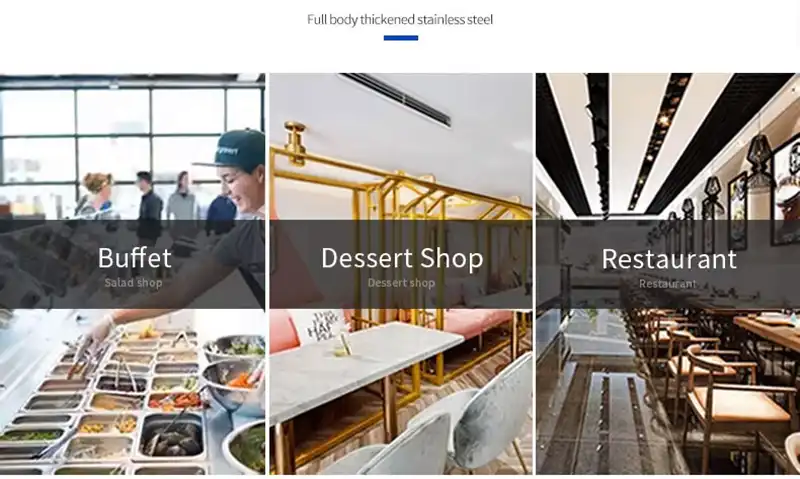 Commercial Countertop Refrigerated Condiment Prep Station with Rectangular Glass Cover - Salad Bar Fridge Prep Station 7 SUITABLE FOR MANYOCCASIONS