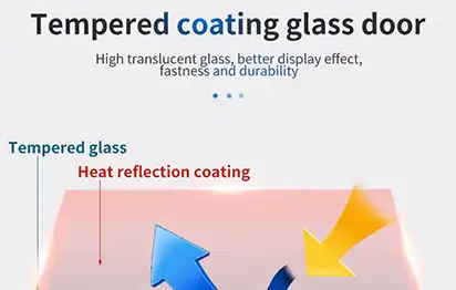 Tempered coating glass door