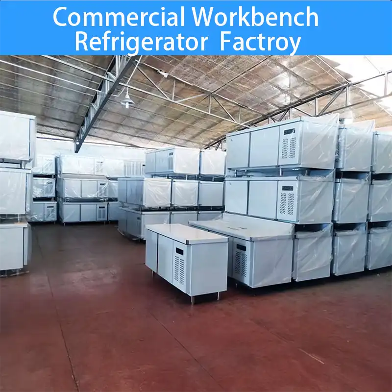 یخچال و فریزر تجاری آشپزخانه استیل ضد زنگ برای رستوران و غذای پیتزا فروشی آماده سازی, 2-درب, 400L ظرفیت 4 commercial workbench refrigerator factroy