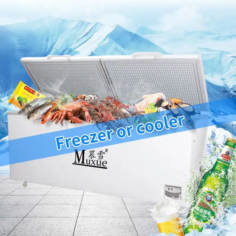 Vaakasuora pakastin - 728L Energiatehokas rintapakkaus pitkäaikaiseen elintarvikkeiden varastointiin, Deep Freeze kaupallinen/kotikäyttö 5 freezer chest