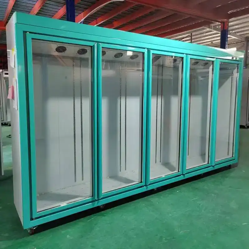 ice cream upright display freezer