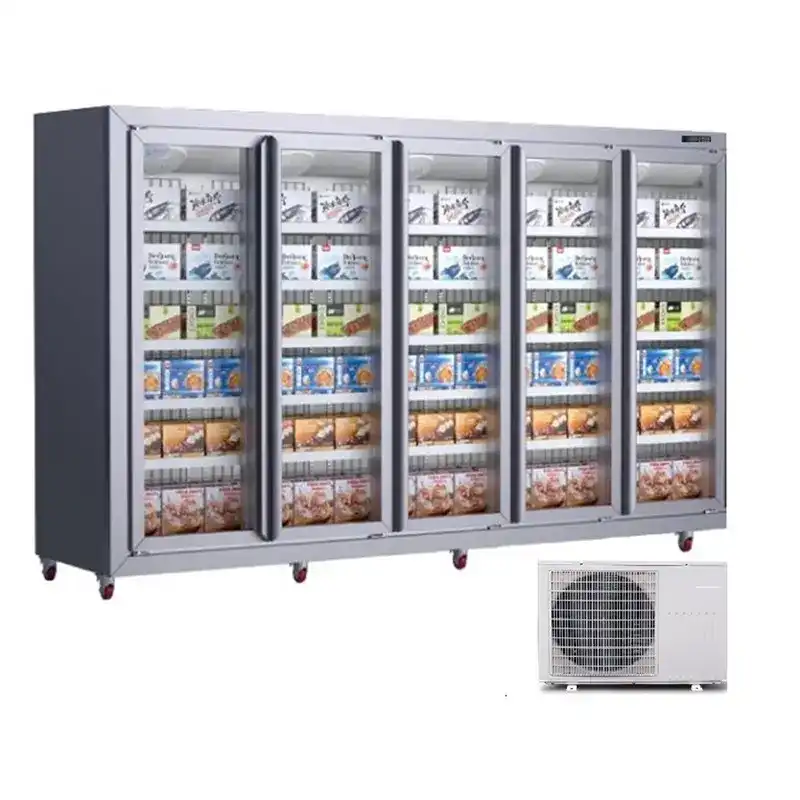 upright display freezer