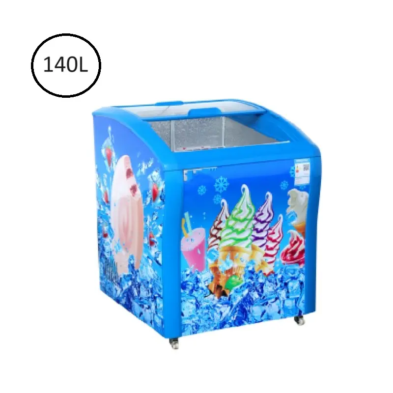 Glass Lid Chest Freezer