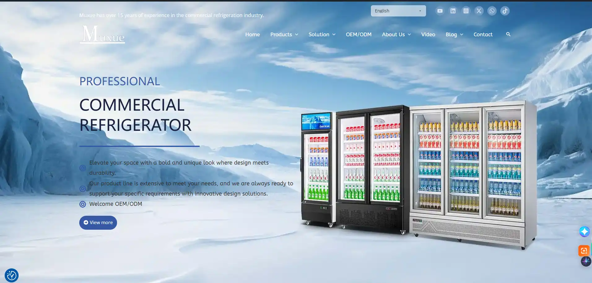 Foshan Muxue Refrigeration Equipment Co. Ltd Foshan Muxue Refrigeration Equipment Co. Ltd