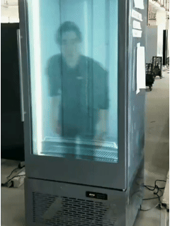 More than just refrigeration: Why choosing the right beverage display fridge can boost your store's sales by 30%? 4 LCD Beverage Display fridge - Video Mode
